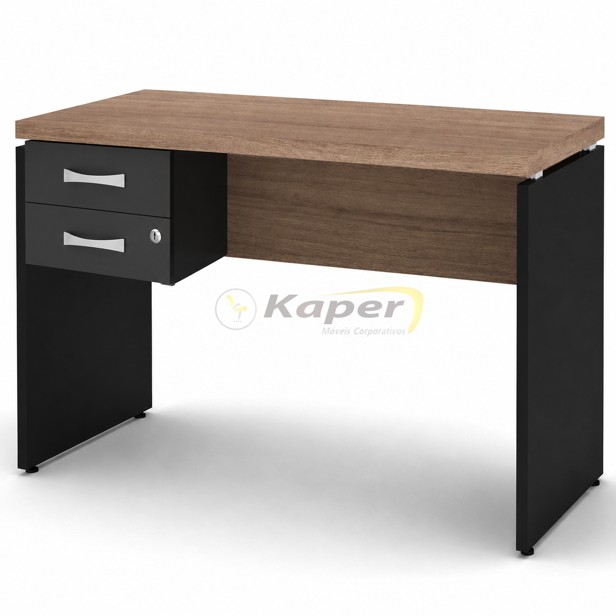 M-125 MESA 120CM X 60CM C/ 02 GAVETAS - PÉ PAINEL - MDP40 MARZO VITORINO