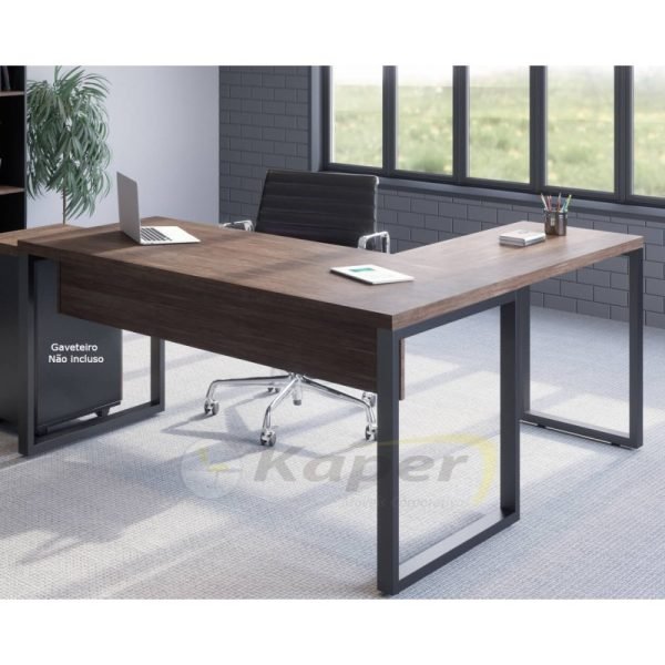 M-370 MESA 170 EM L -170CM X 160CM - PÉ METAL TUBULAR - MDP 40 PANDIN