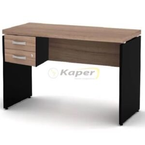 M-125 MESA 120CM X 60CM C/ 02 GAVETAS - PÉ PAINEL - MDP40 MARZO VITORINO