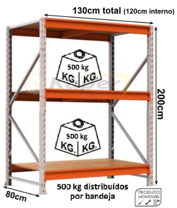 E-210 MINI PORTA PALLET 120 - 2M