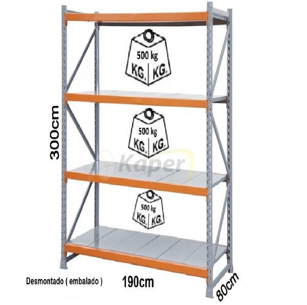 E-290 MINI PORTA PALLET 190 - 3M  BAND. AÇO