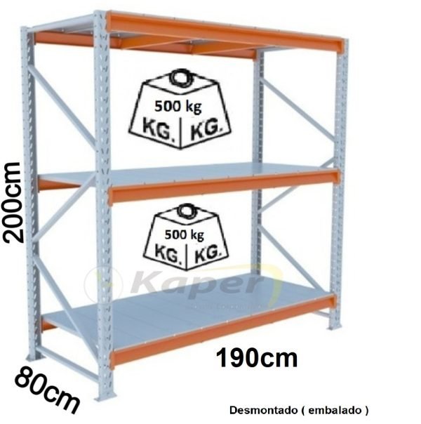 E-270 MINI PORTA PALLET 190 - 2M  BAND. AÇO