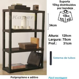 E-110 ESTANTE POLIPROPILENO plastico MEDIA