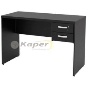 M-122 MESA 120CM X 60CM C/ 02 GAVETAS PÉ PAINEL - MDP