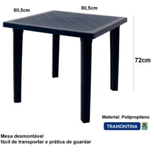 M-501 Mesa Tramontina Sancho em Polipropileno