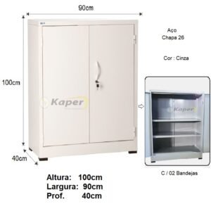 ARMÁRIO BAIXO AÇO PA100