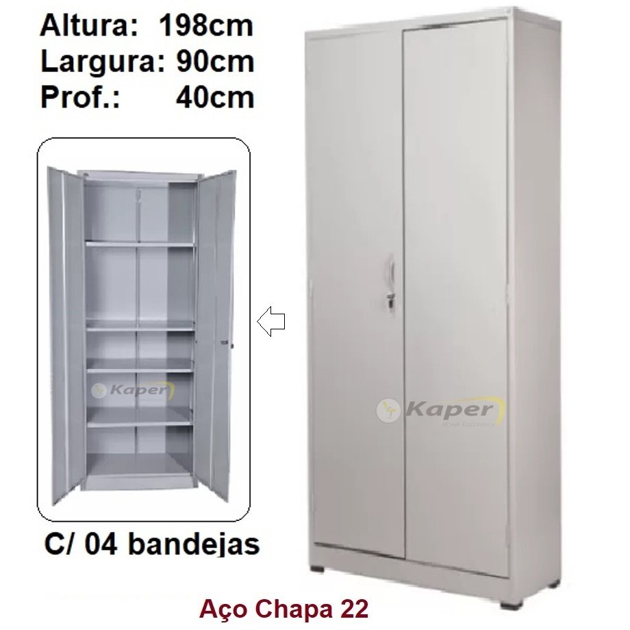 Armáro PA-90 AÇO NB – Chapa 22