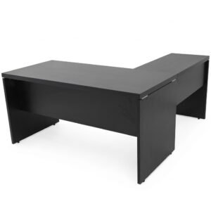 M-290 MESA 170 EM L -170CM X 160CM - PÉ PAINEL- MDP 40 MARZO VITORINO - COR PRETA